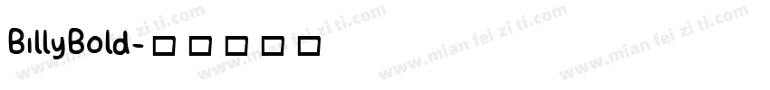 Billy Bold字体转换